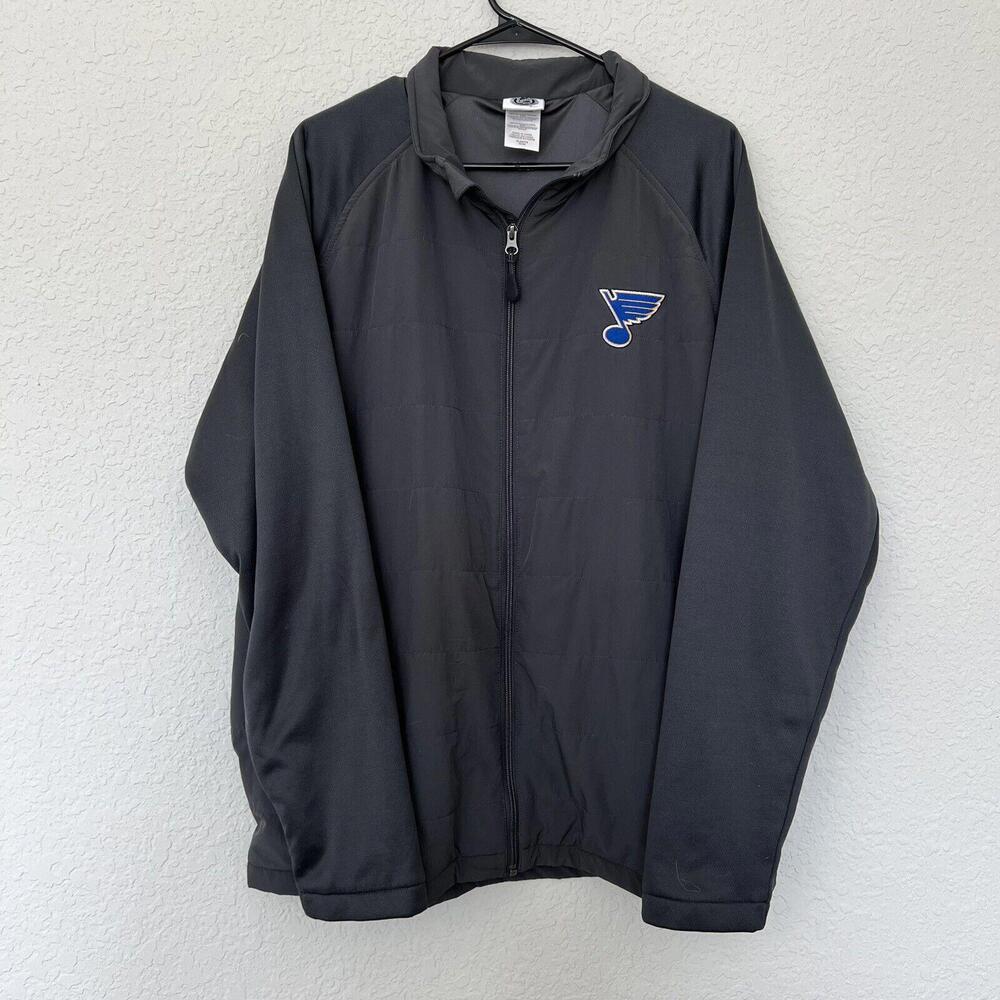 Vintage St.Louis Blues Hockey Spandex NHL Zip-Up Jacket‎ Size XL